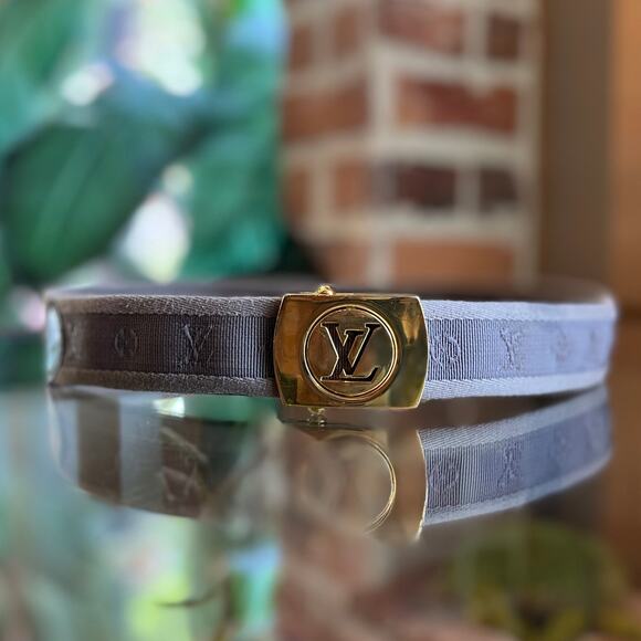 LOUIS VUITTON LV Cut Monogram Canvas Belt SZ90/36(8US) - Picture 1 of 11